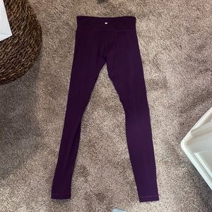PURPLE LULULEMON LEGGINGS